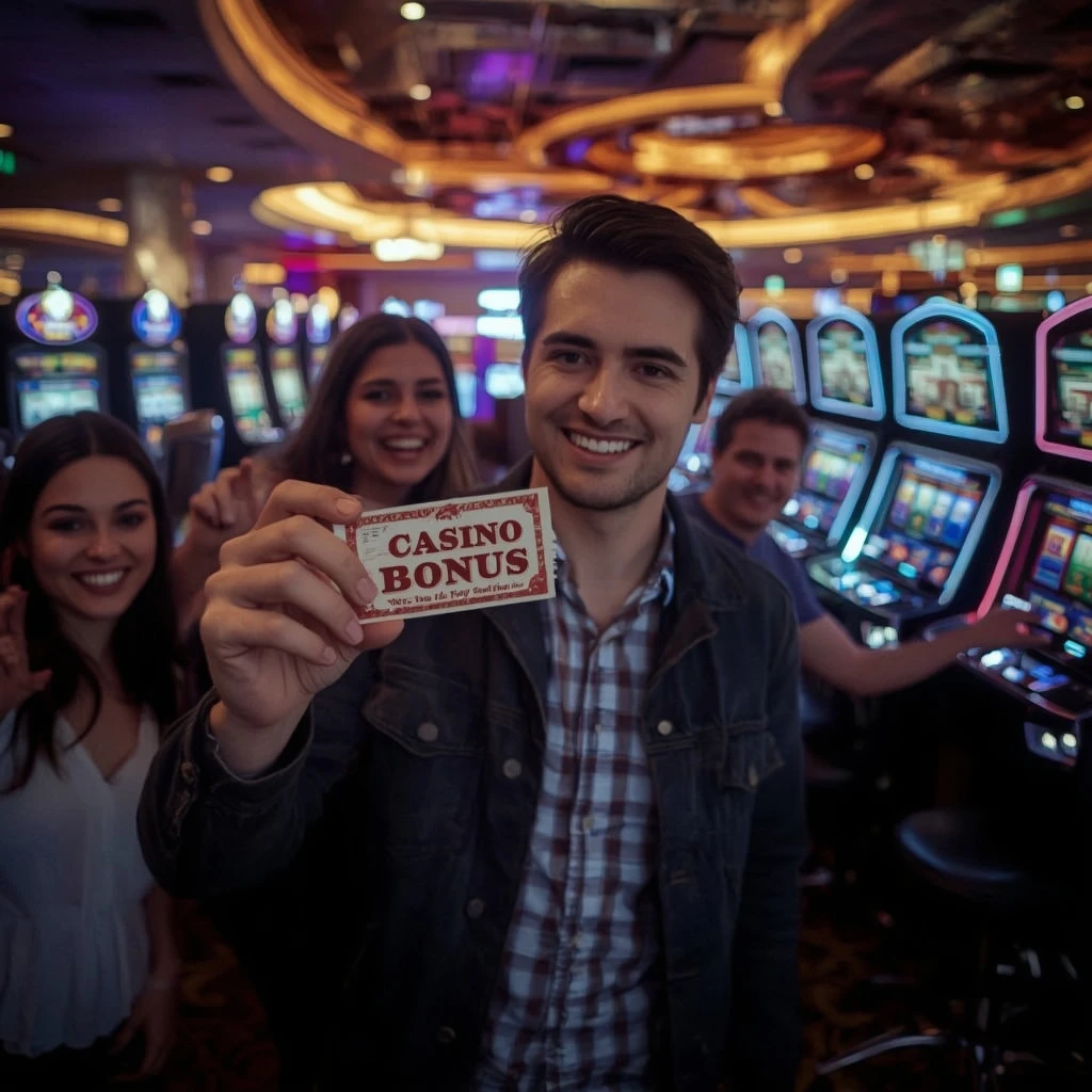 une personne tenant un bonus Abuking Casino