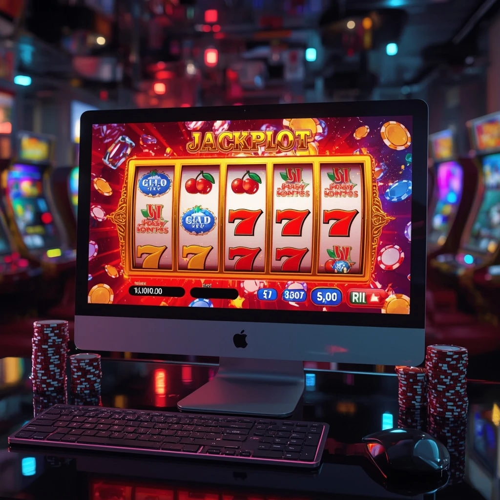 slots sur le moniteur ABUKING CASINO